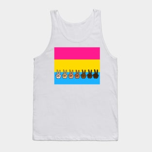 V Sign Hand Pansexual Tank Top